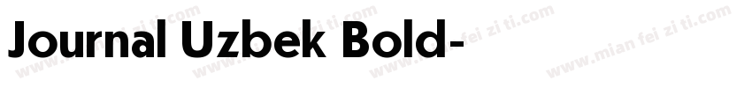 Journal Uzbek Bold字体转换